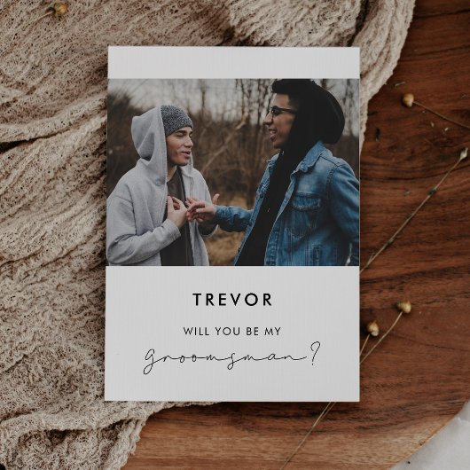 Handgeschreven minimalistische getuige-voorstelkaa kaart