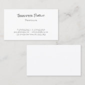 Handgeschreven Modern Elegant Eenvoudig Ontwerp Sj Visitekaartje (Voorkant / Achterkant)