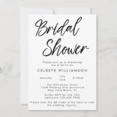 Handgeschreven modern minimalistisch QRCode-Vrijge Kaart (Voorkant)