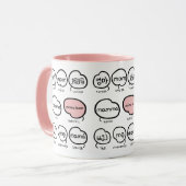 Handgeschreven Moeder Typografie Roze Moederdag Mok (Voorkant links)