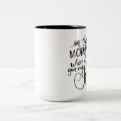 Handgeschreven Mok, Christelijk Gezegde, geef me J Tweekleurige Koffiemok (Center)