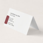 Handgeschreven monogram | Eenvoudig bedrijfsmonogr Visitekaartje (Achterkant)