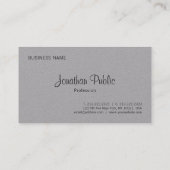 Handgeschreven Monogram Eenvoudige Sjabloon Modern Visitekaartje (Achterkant)