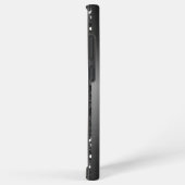 Handgeschreven monogram Elegant Black Metal Glitte Samsung Galaxy Hoesje (Rechterkant)