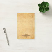 Handgeschreven Monogram Elegante Sjabloon Classic Post-it® Notes (Kantoor)