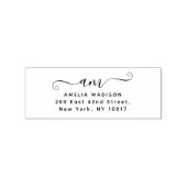 Handgeschreven monogram houten kunststempel rubberstempel (Afrduk)