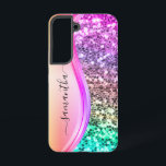 Handgeschreven monogram Iridescent Glitter Shimmer Samsung Galaxy Hoesje<br><div class="desc">Het ontwerp is een foto en de hoesjes worden niet gemaakt met glitter, sequenties, metalen of bossen. Dit ontwerp is ook beschikbaar op andere telefoonmodellen. Kies het Type van Apparaat om andere hoesjes van iPhone, van Samsung Galaxy of van Google te zien. Sommige stijlen kunnen worden gewijzigd door Stijl te...</div>