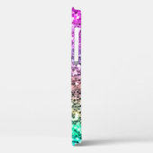 Handgeschreven monogram iriserende glitters schitt Case-Mate iPhone case (Achterkant / Links)