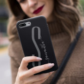 Handgeschreven Monogram modern Case-Mate iPhone Case