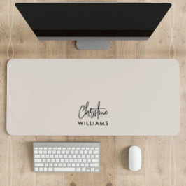 Handgeschreven Monogram Script BLUSH Bureaumat