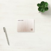Handgeschreven Monogram Sjabloon Aangepaste houtki Post-it® Notes (Kantoor)