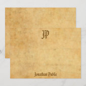 Handgeschreven Monogram Sjabloon Gepersonaliseerd (Voorkant / Achterkant)