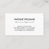 Handgeschreven monogram | WATERVERF Visitekaartje (Achterkant)