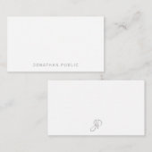 Handgeschreven monogrammen Eenvoudige Sjabloon min (Voorkant / Achterkant)