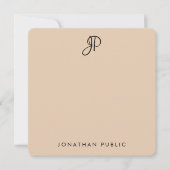 Handgeschreven Monogrammen Sjabloon Elegant Colors (Voorkant)