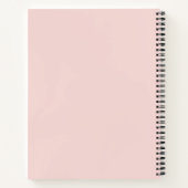 Handgeschreven Monoline Calligraphy Blush Schetsbo Notitieboek (Achterkant)