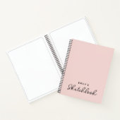 Handgeschreven Monoline Calligraphy Blush Schetsbo Notitieboek (Binnen)