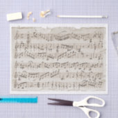  handgeschreven muziek omdraaien omlijnde randen o tissuepapier (Craft)