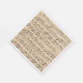  handgeschreven muziek servet (Hoek)