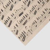 handgeschreven muziek tissuepapier (Detail)