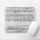 Handgeschreven muziekscore muismat (Met muis)