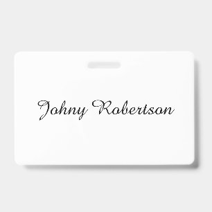 Handgeschreven naam elegant professioneel modern badge