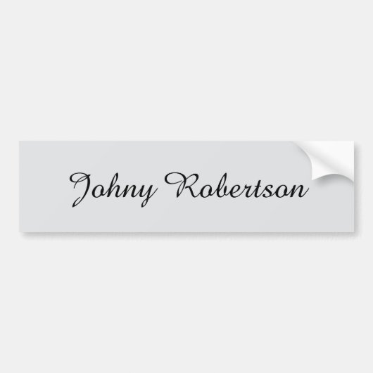 Handgeschreven naam elegant professioneel modern bumpersticker (Voorkant)