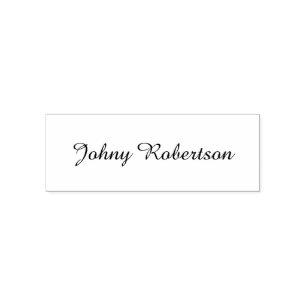 Handgeschreven naam elegant professioneel modern zelfinktende stempel