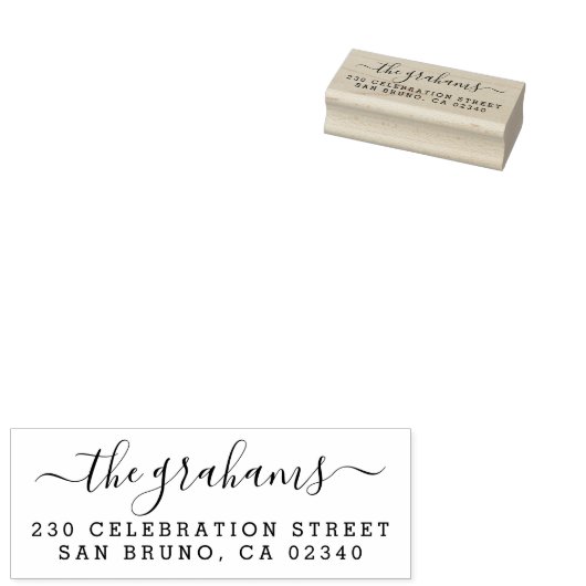 Handgeschreven naam en terugzendadres van de Manus Rubberstempel (Gestempeld)