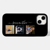 Handgeschreven naam Foto Collage Sjabloon Aangepas Case-Mate iPhone Case (Achterkant (horizontaal))