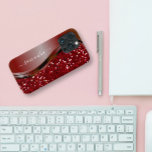 Handgeschreven naam Glam Red Metal Glitter 12 Case-Mate iPhone Case<br><div class="desc">Het ontwerp is een foto en de hoesjes worden niet gemaakt met glitter, sequenties, metalen of bossen. Dit ontwerp is ook beschikbaar op andere telefoonmodellen. Kies het Type van Apparaat om andere hoesjes van iPhone, van Samsung Galaxy of van Google te zien. Sommige stijlen kunnen worden gewijzigd door Stijl te...</div>