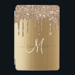 Handgeschreven naam Gold Metal Glitter Monogram iPad Mini Cover<br><div class="desc">Het ontwerp is een foto en de hoesjes zijn niet gemaakt met echte glitter, pailletten, metalen of bossen. Dit ontwerp is ook beschikbaar op andere modellen. U kunt dit ontwerp ook naar een ander product overbrengen. Er werd geen echte glitter gebruikt om dit product te maken. Dit ontwerp kan worden...</div>