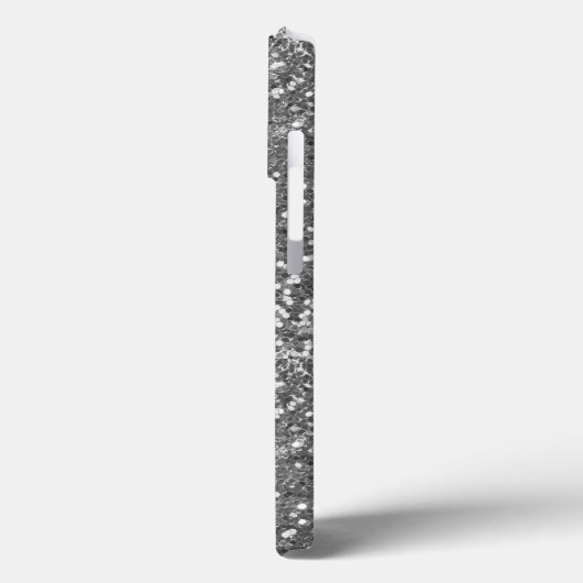 Handgeschreven naam Grafiet Diamond Glitter Case-Mate iPhone Case (Achterkant / Links)