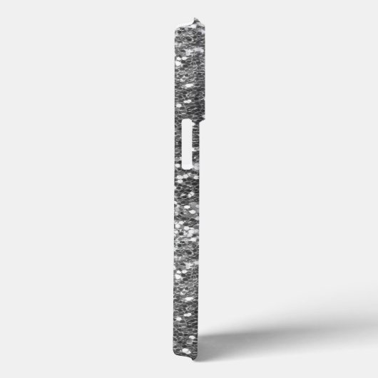 Handgeschreven naam Grafiet Diamond Glitter Case-Mate iPhone Case (Achterkant / Rechts)