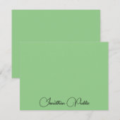 Handgeschreven naam Modern Elegant Trendy Notitiekaartje (Voorkant / Achterkant)