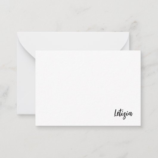 Handgeschreven naam Notitiekaarten Notitiekaartje (Voorkant)