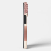 Handgeschreven naam Roos Gold Metal Glitter Foto Case-Mate iPhone Case (Achterkant / Rechts)