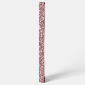 Handgeschreven naam roze Metal Faux Glitter Samsung Galaxy Hoesje (Linkerkant)