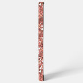 Handgeschreven naam Silver Metal Faux Glitter Samsung Galaxy Hoesje (Linkerkant)