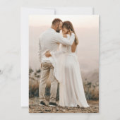 Handgeschreven Niets Fancy Gewoon Liefde Bruiloft Kaart (Achterkant)