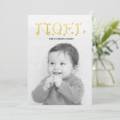 handgeschreven NOEL Feestdagenkaart (Staand voorkant)