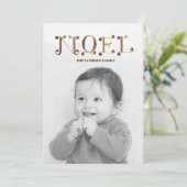 handgeschreven NOEL Feestdagenkaart (Staand voorkant)