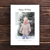 Handgeschreven notitie minimalistische vakantie fo feestdagenkaart