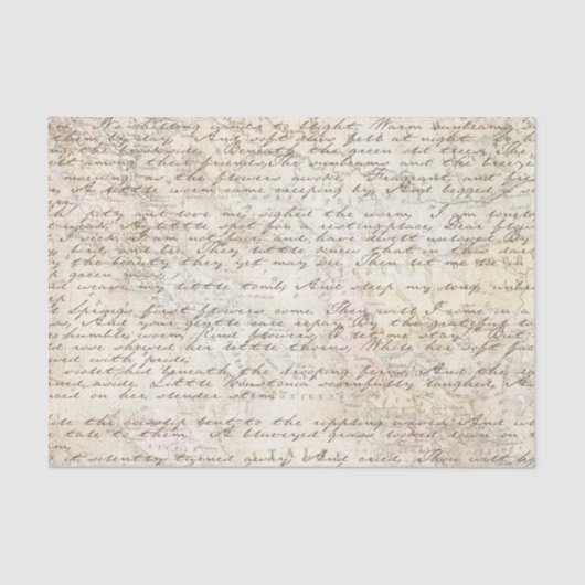  handgeschreven ontkoppeling van de scriptmap voor tissuepapier (Voorkant)