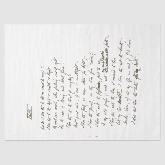 handgeschreven ontkoppeling van het Script Love P Tissuepapier (Voorkant)