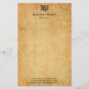  handgeschreven oude papieren look Sjabloon trendy Briefpapier