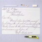 Handgeschreven overlay tissuepapier (Craft)