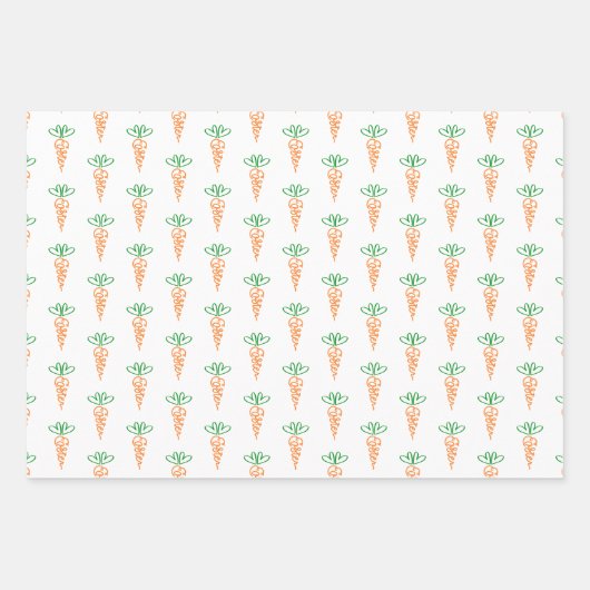 Handgeschreven paaswortelschroot inpakpapier vel (Voorkant 3)