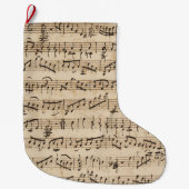 Handgeschreven  pagina Muziek met kerstcadeaus Grote Kerstsok (Voorkant)