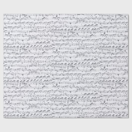 Handgeschreven  pagina Muziek wit Cadeaupapier (Vlak)